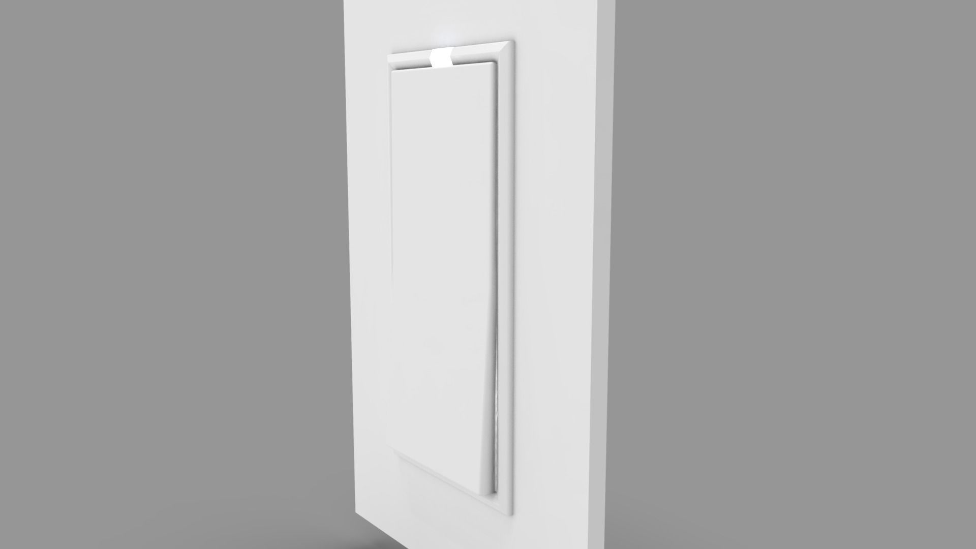 Wall Switch and Plug Socket Low-poly 3D model_12