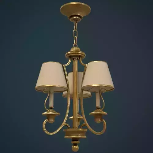 Classic Chandelier 03 - Game Ready