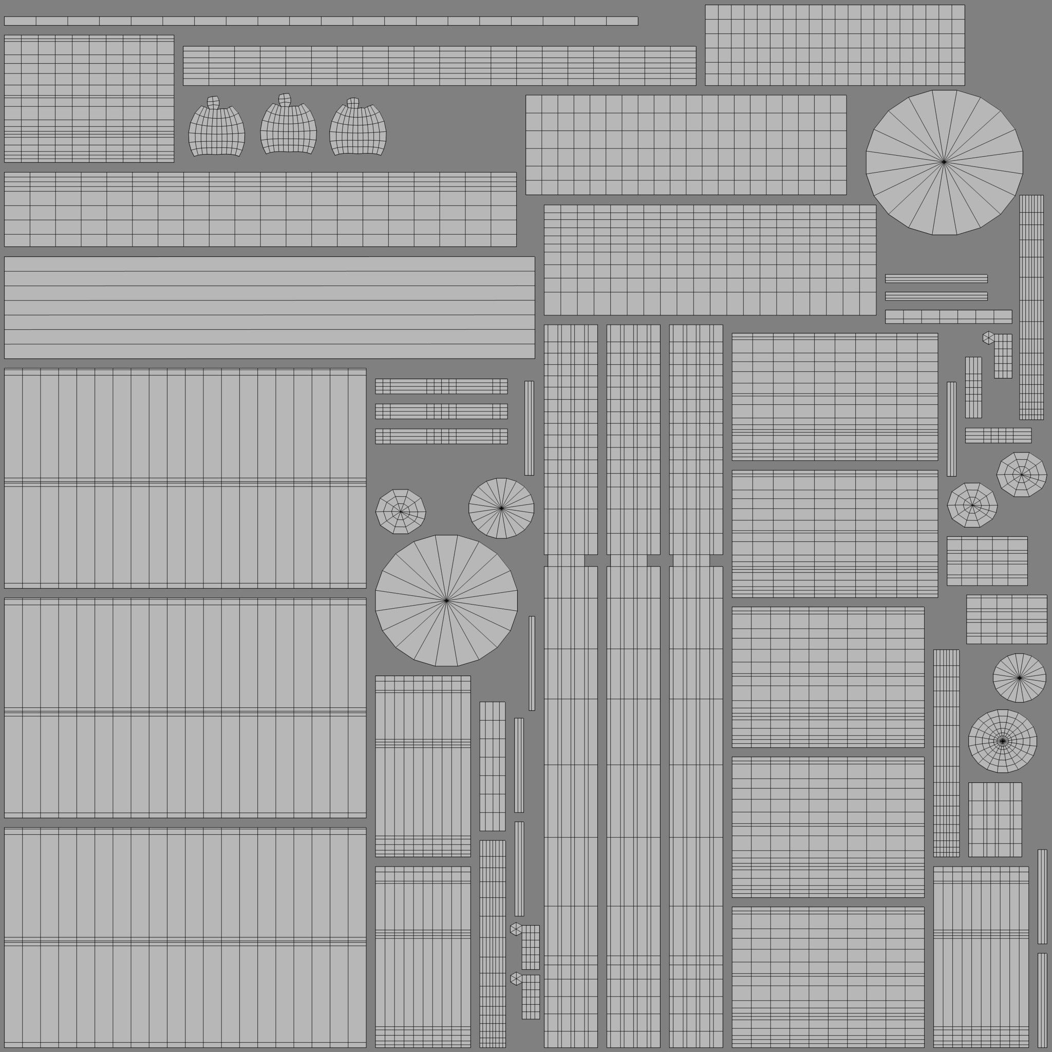 Classic Chandelier 03 - Game Ready Low-poly 3D model_7