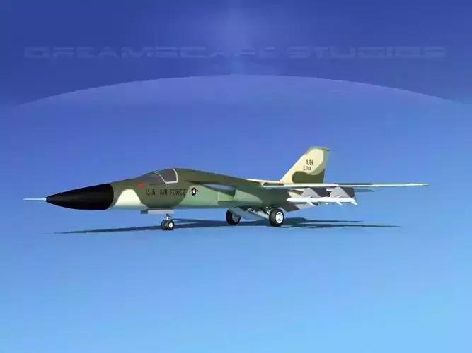 General Dynamics F-111 Aardvark V02 3D model