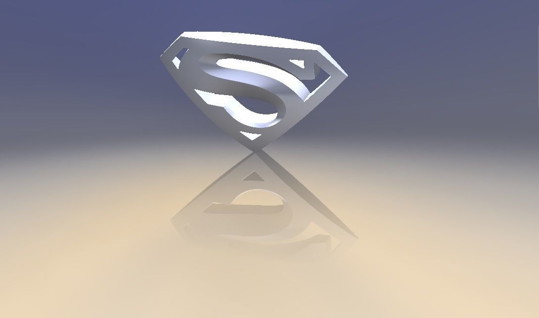 Superman Returns Shield 3D model_1