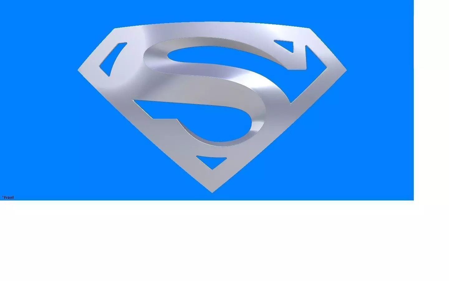 Superman Returns Shield 3D model_0