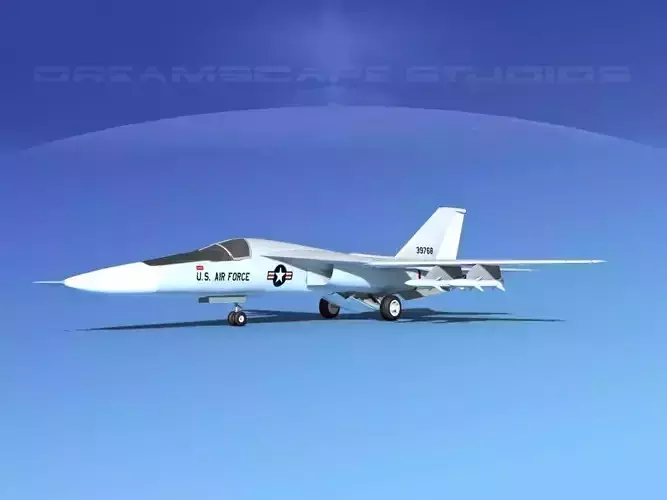 General Dynamics F-111 Aardvark v03 3D model