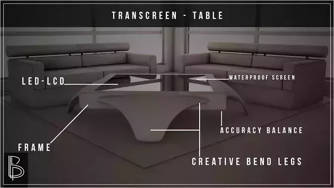 Transcreen Table 3D model