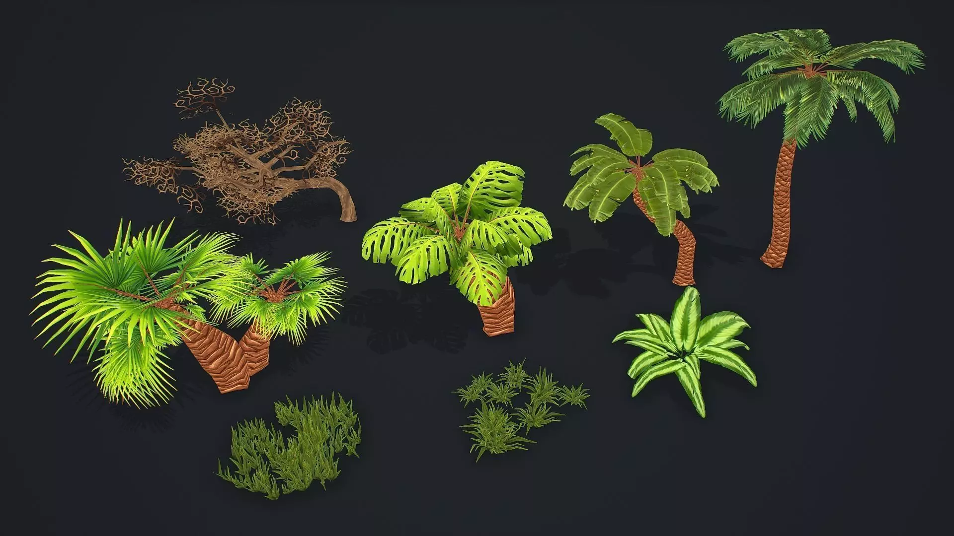 Stylized Tree Low-poly 3D model_0