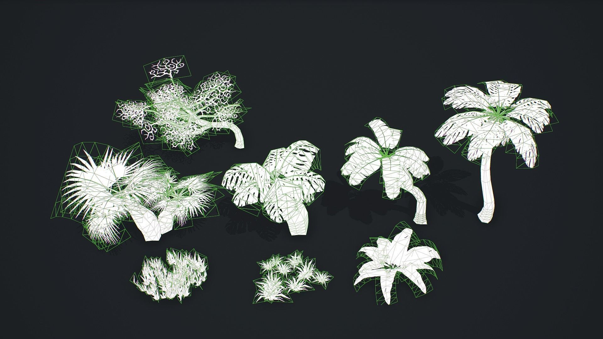 Stylized Tree Low-poly 3D model_8