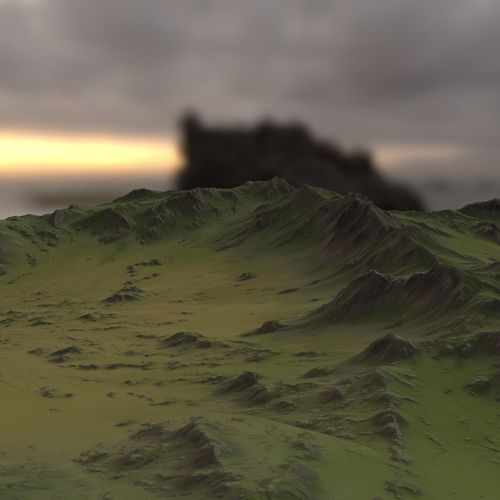 Landscape 43 Low-poly 3D model