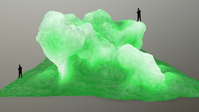 ice crystal  Low-poly 3D model