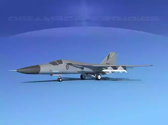 General Dynamics F-111 Aardvark V07 3D model