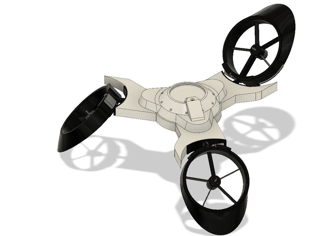 Tri rotor 3D print model_5
