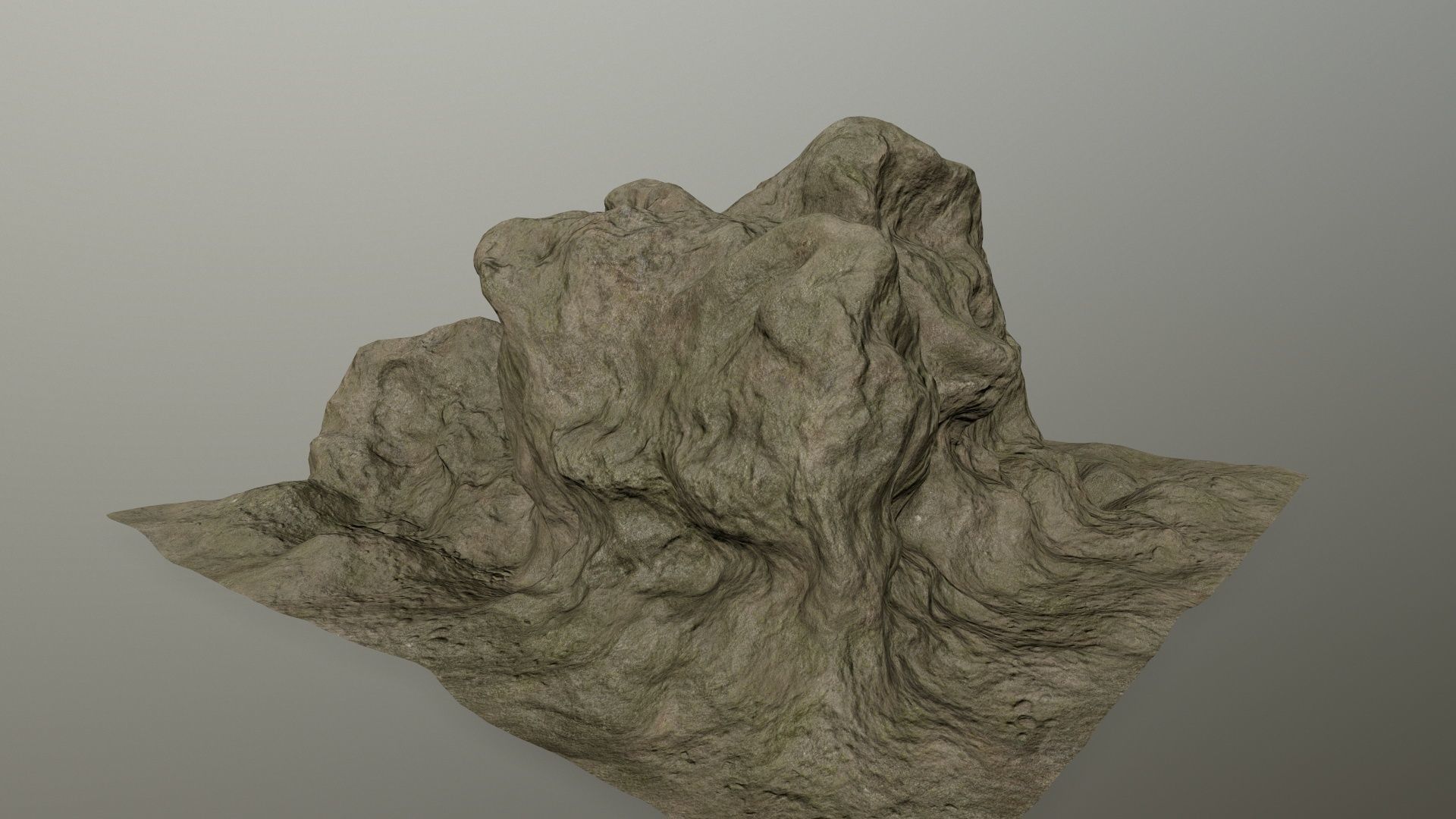 rocks rock Low-poly 3D model_5