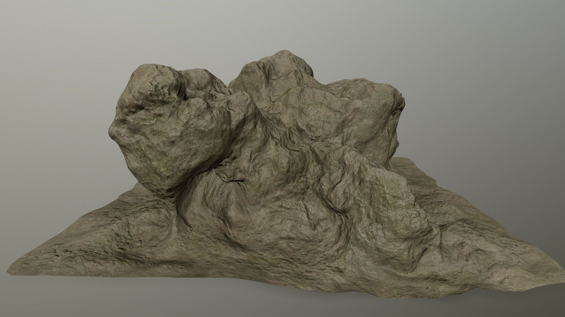 rocks rock Low-poly 3D model_8