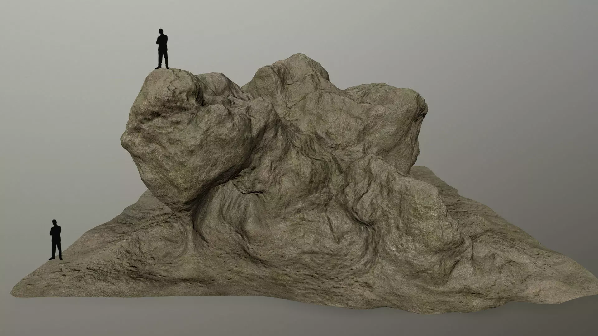 rocks rock Low-poly 3D model_0