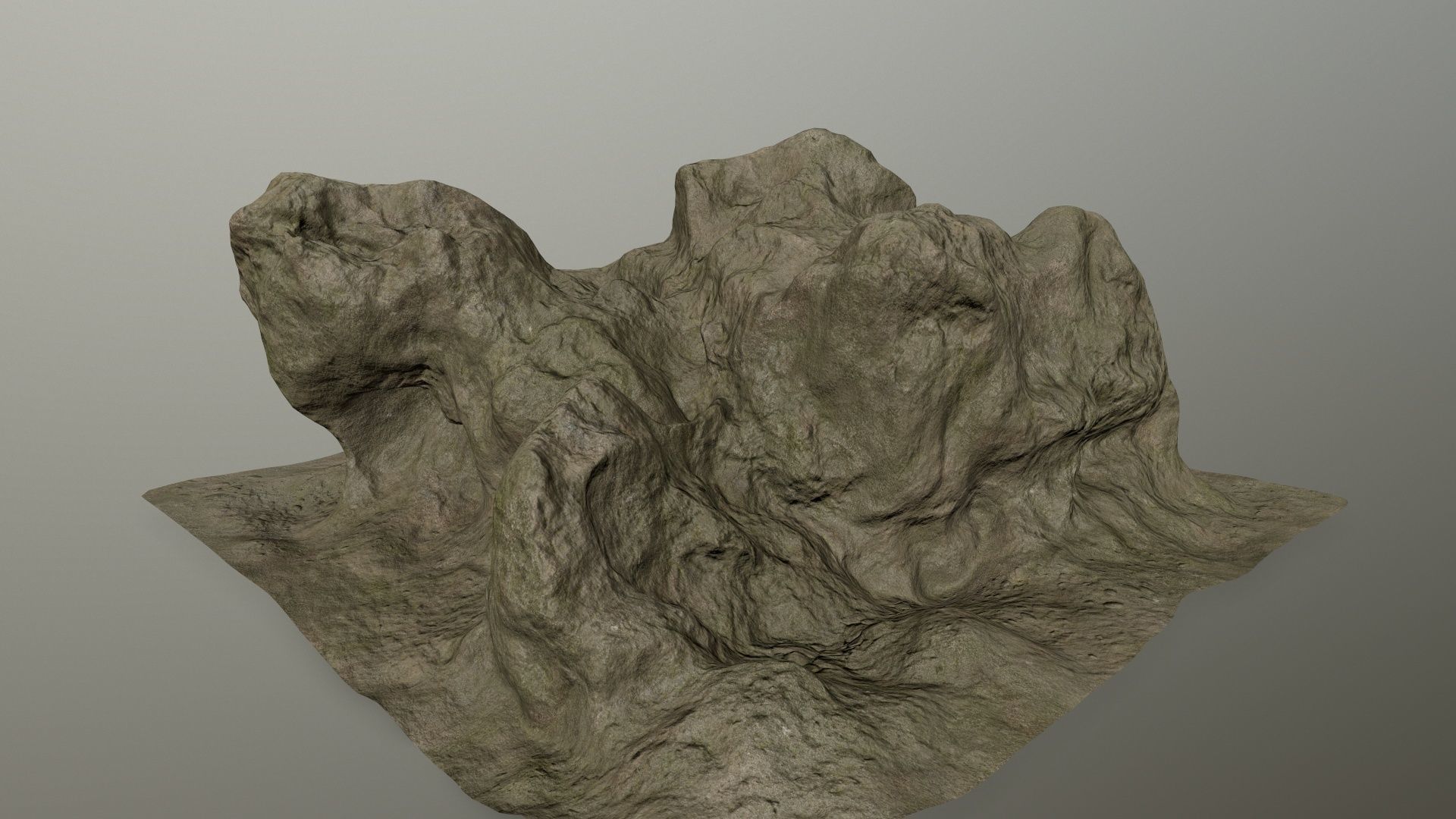 rocks rock Low-poly 3D model_7