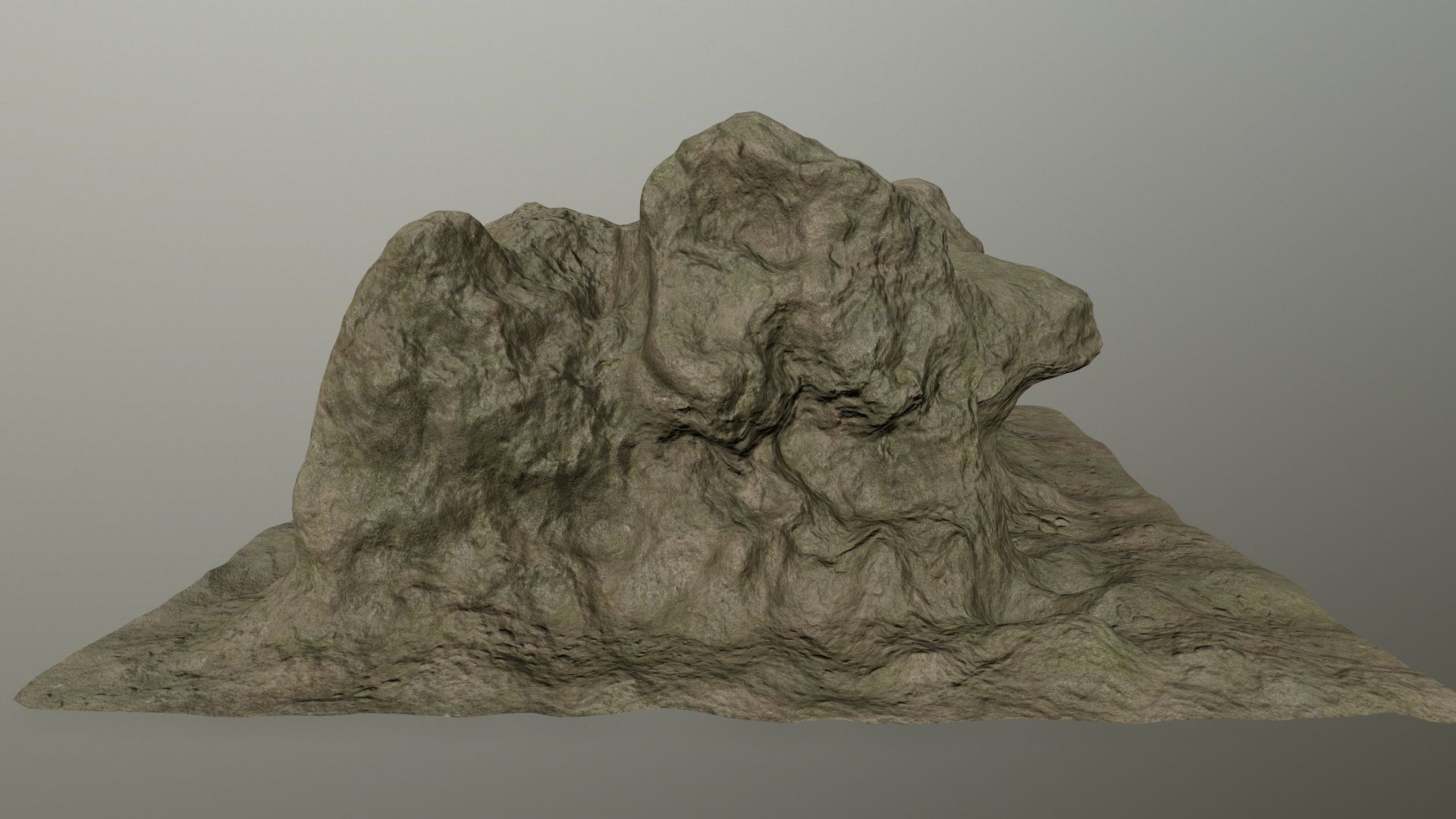 rocks rock Low-poly 3D model_4