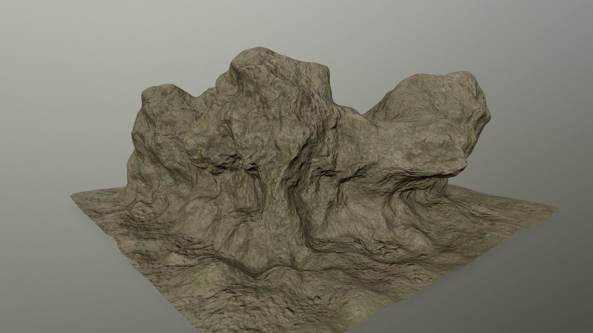 rocks rock Low-poly 3D model_3