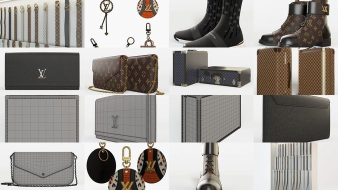 louis vuitton 3D Model Collection