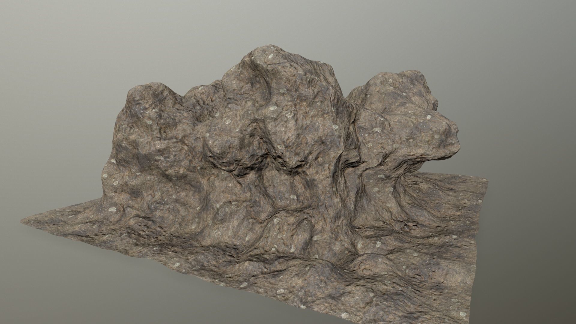 rocks rock Low-poly 3D model_4