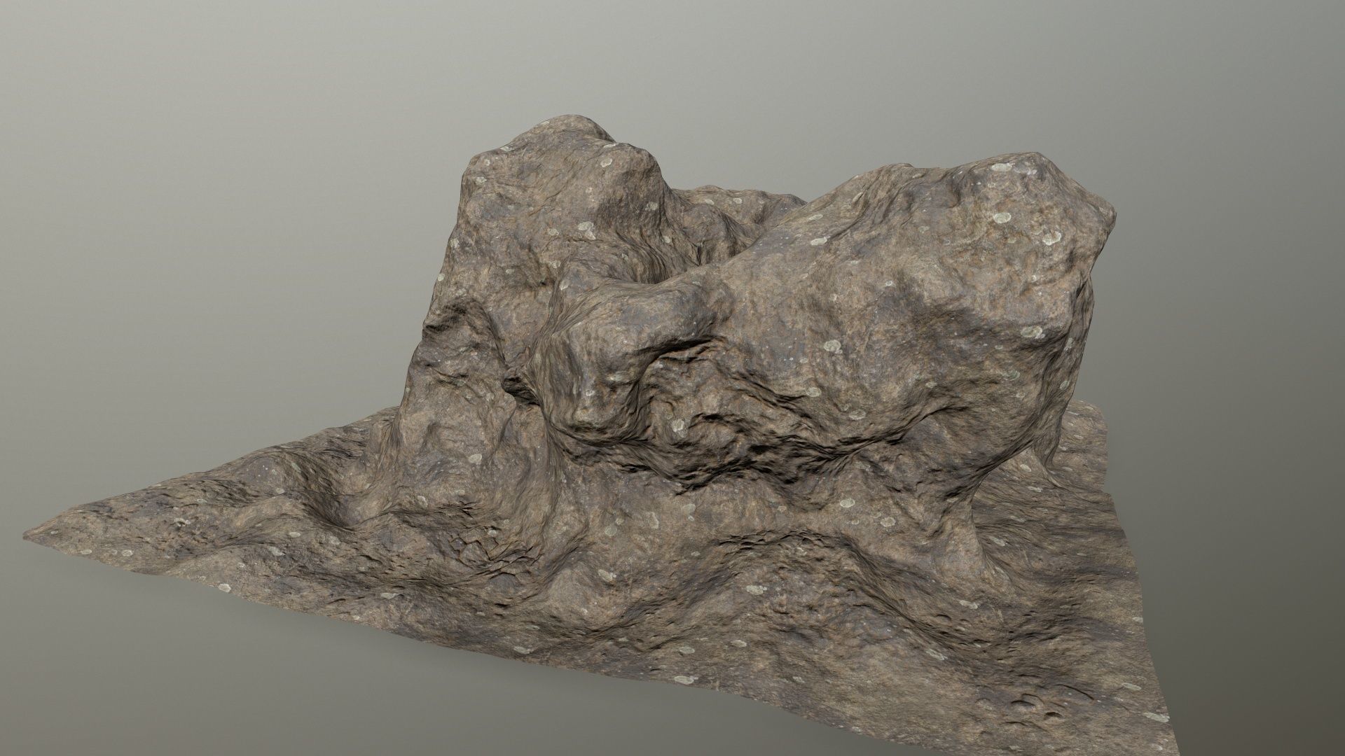 rocks rock Low-poly 3D model_2