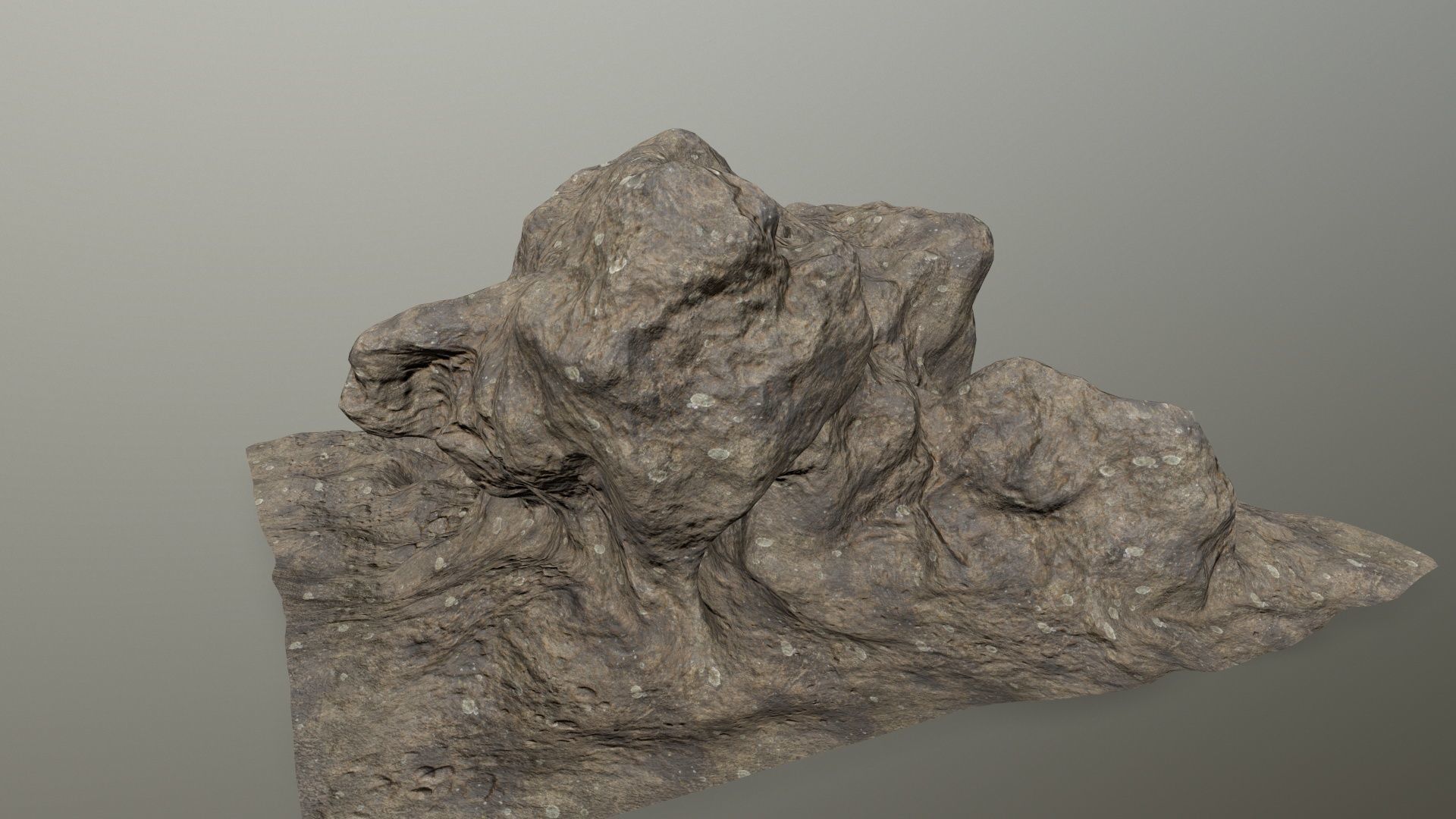 rocks rock Low-poly 3D model_1