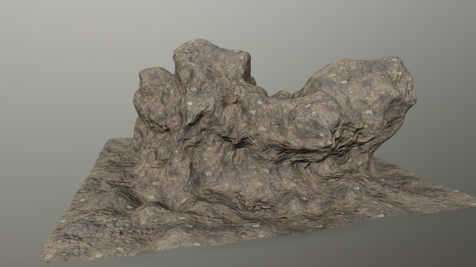 rocks rock Low-poly 3D model_3