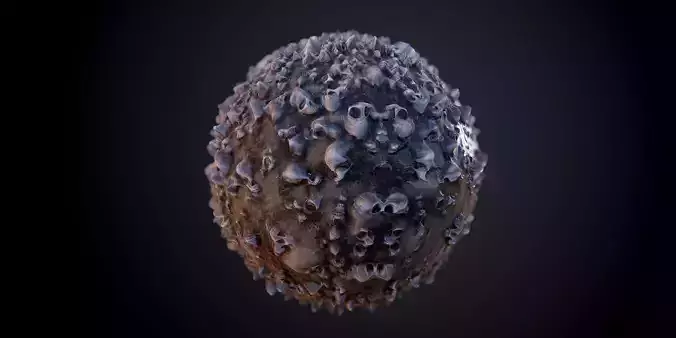 Skulls Seamless PBR Texture