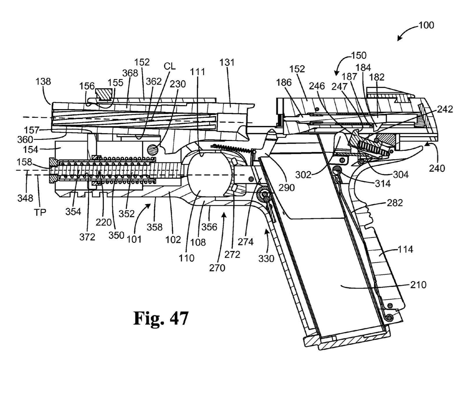 Hudson gun with magazine Low-poly 3D model_1