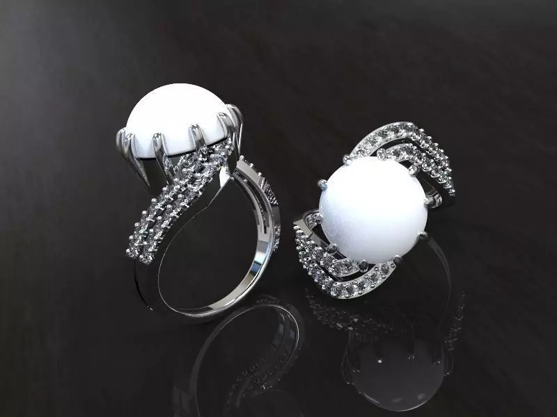 RING SOPHISTICATED PEARL-1001 3D print model