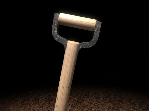 Shovel 3D model_2