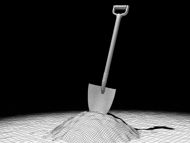 Shovel 3D model_4