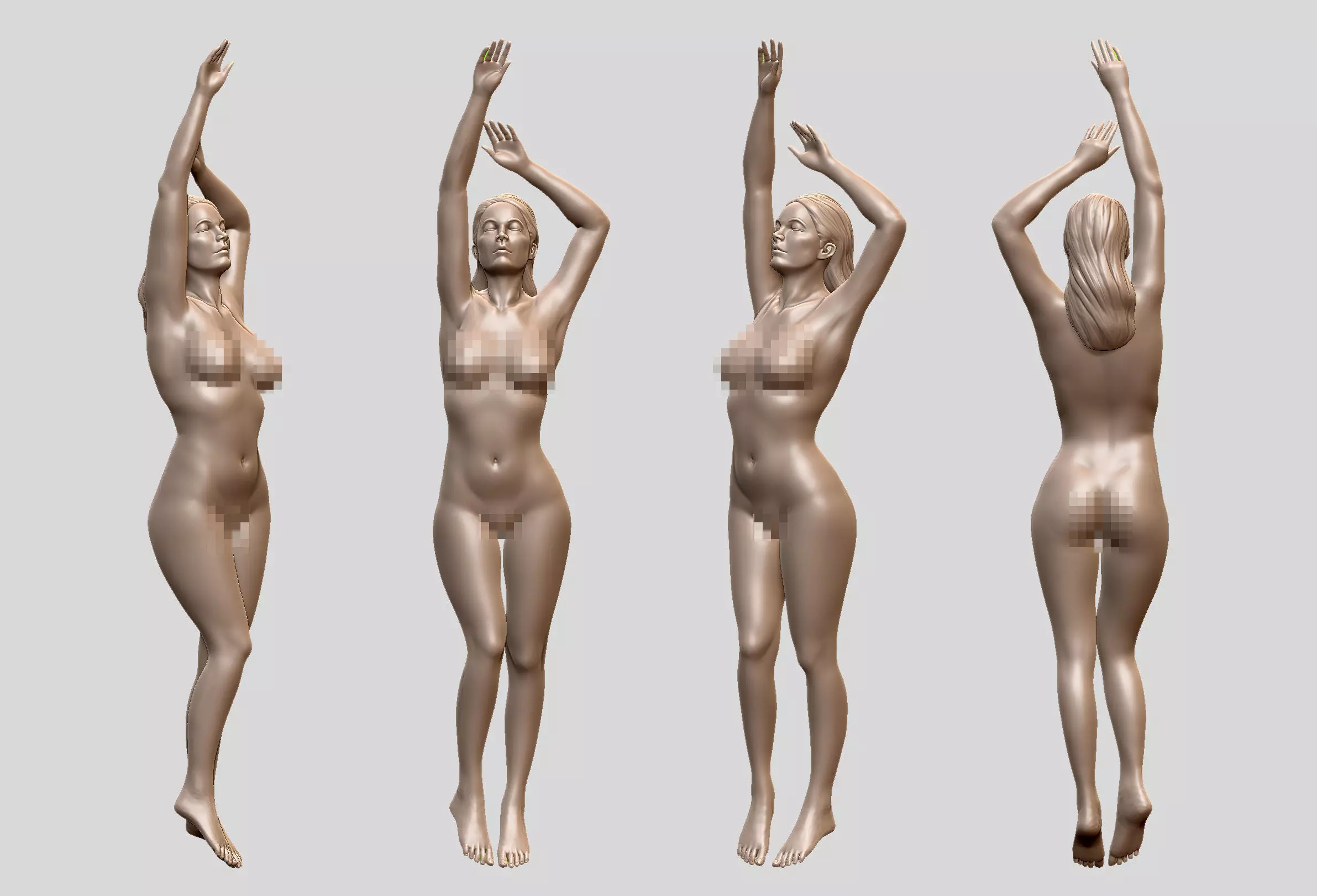 Sexy female model 3D print 3D print model_0