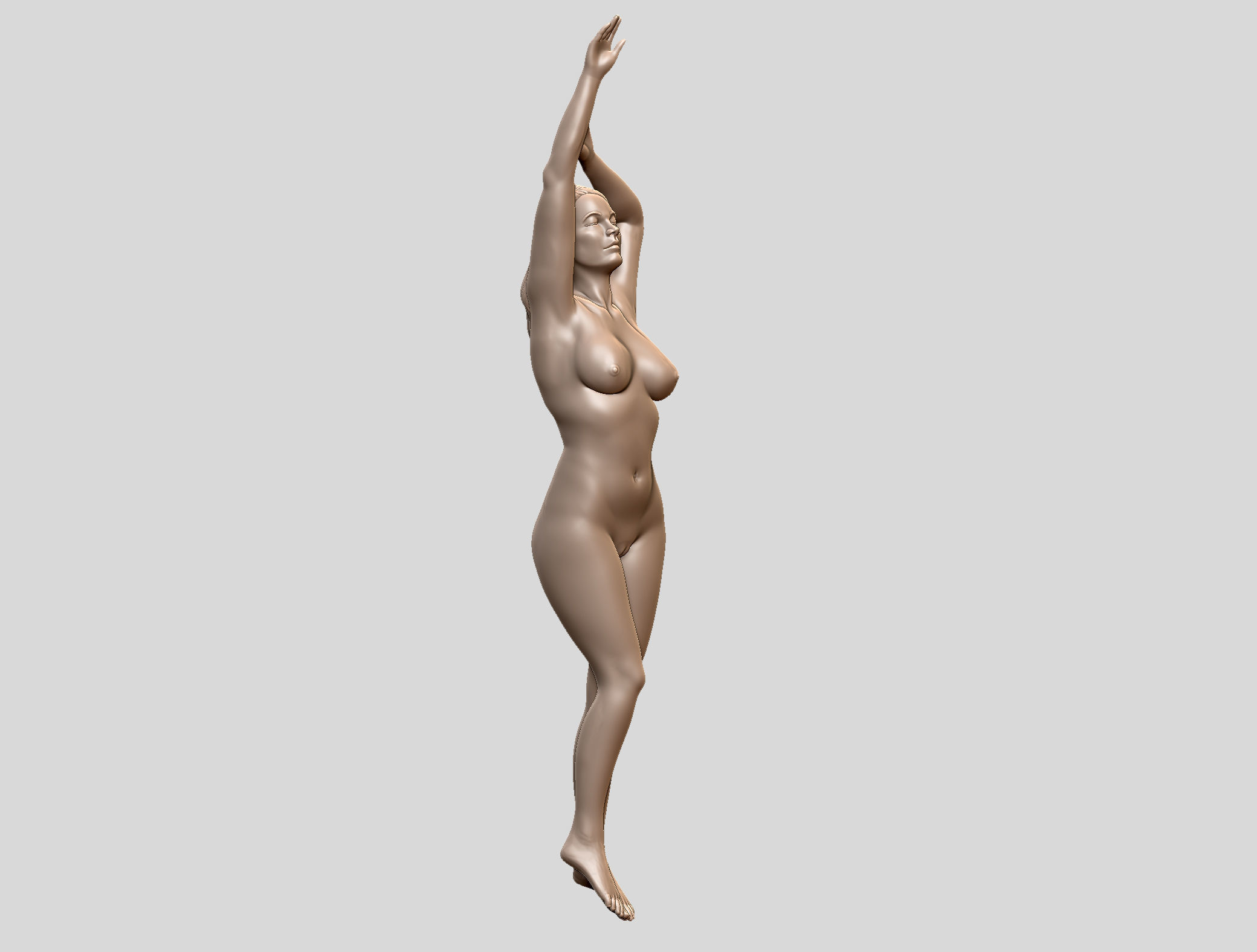 Sexy female model 3D print 3D print model_3