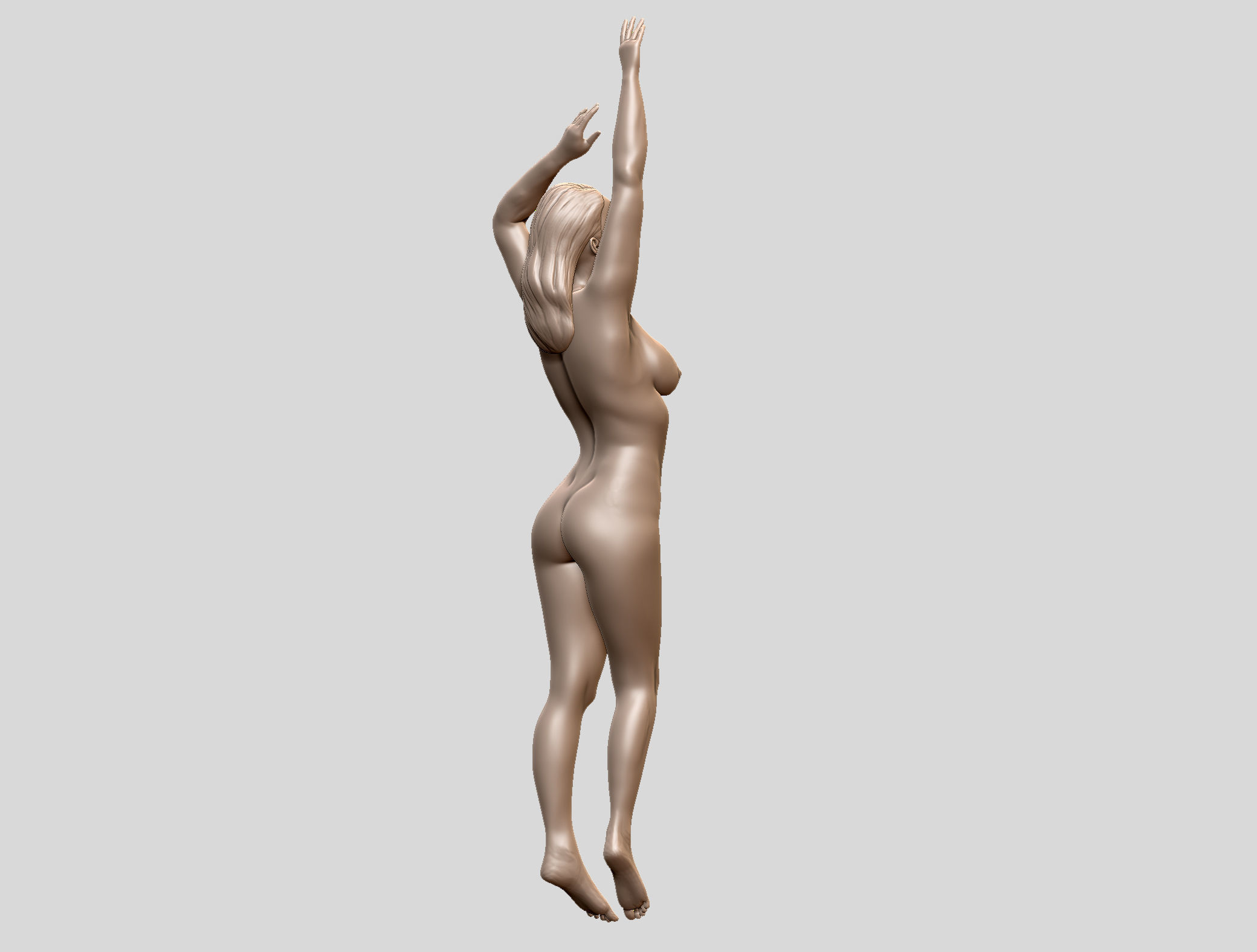 Sexy female model 3D print 3D print model_9
