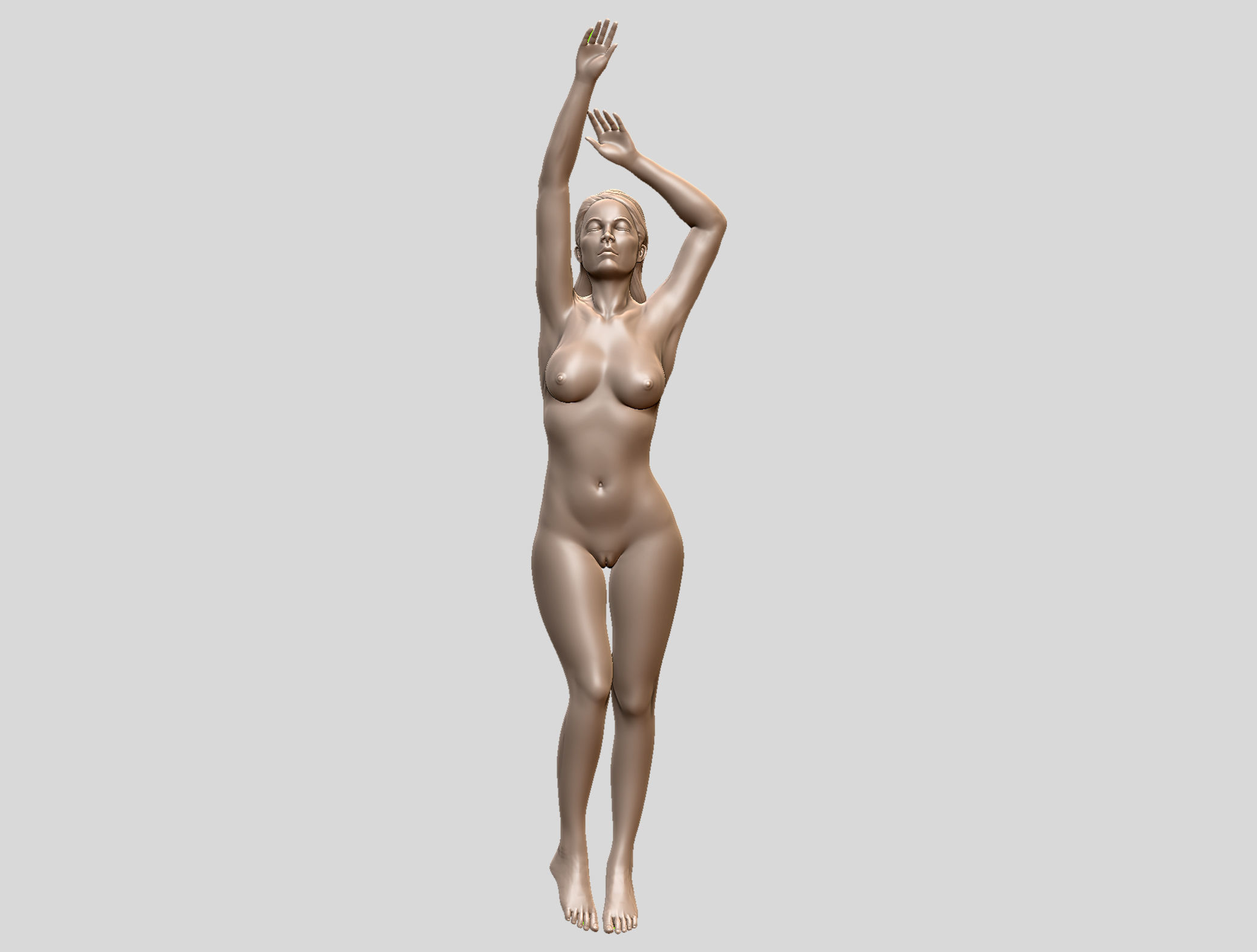 Sexy female model 3D print 3D print model_2