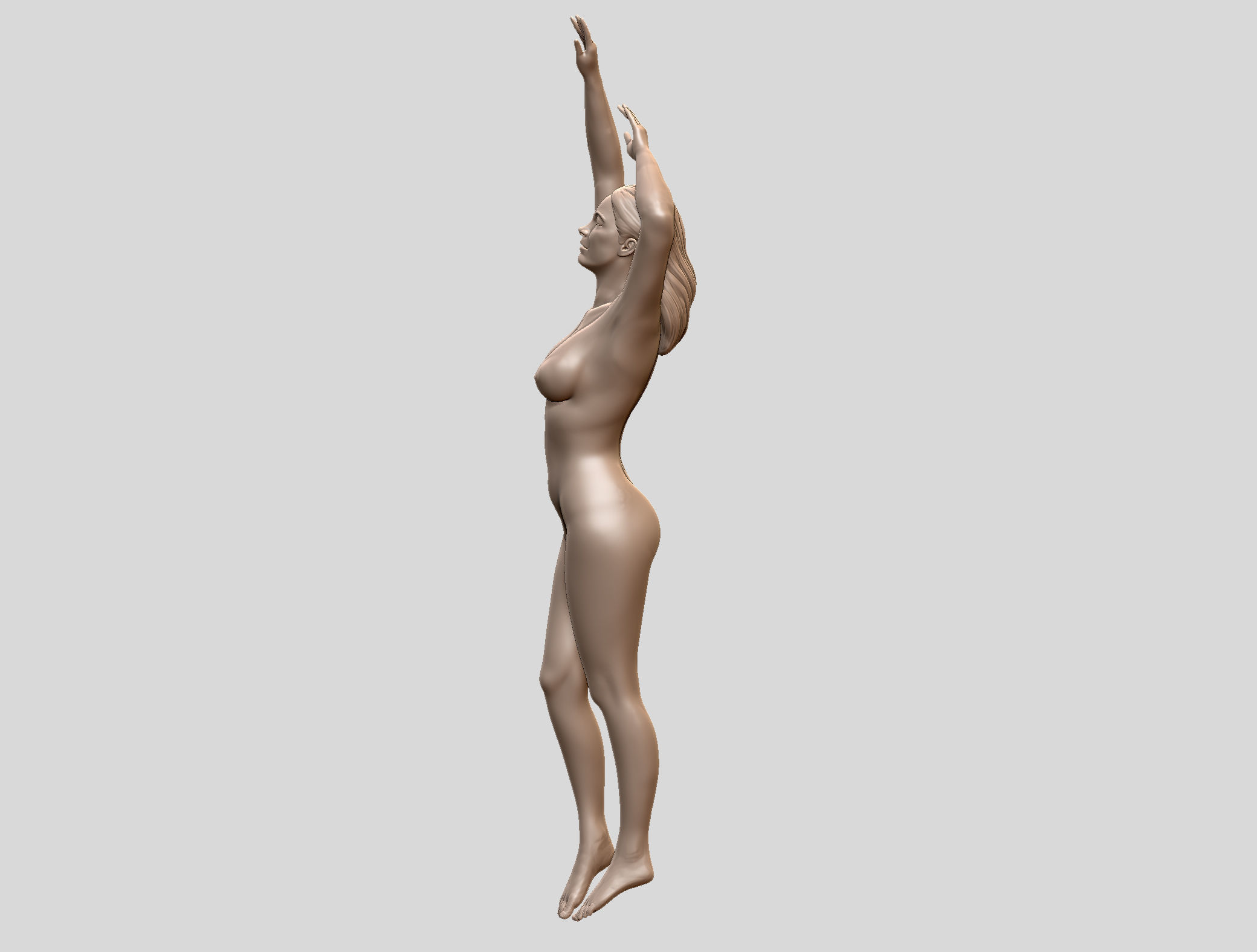 Sexy female model 3D print 3D print model_7