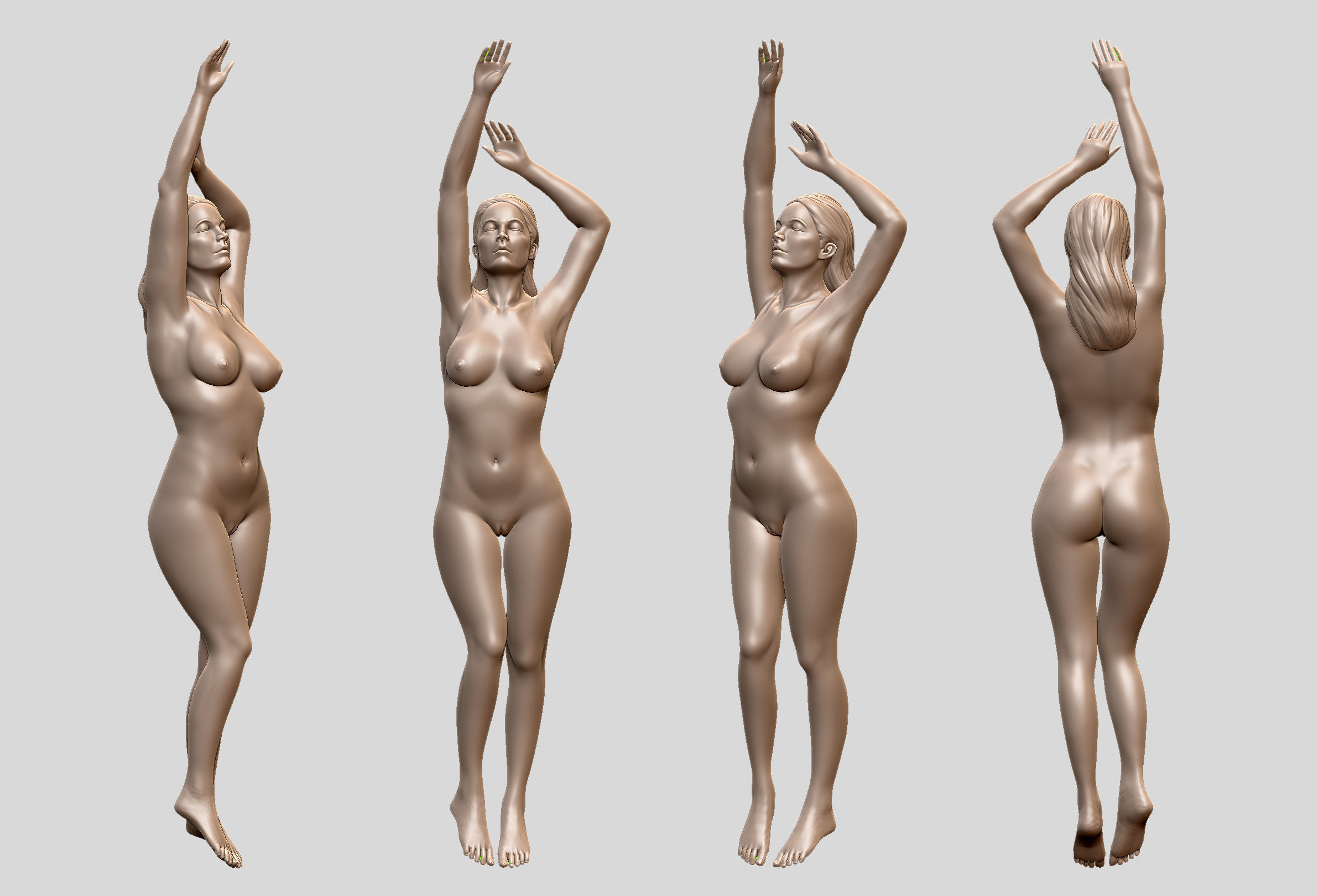Sexy female model 3D print 3D print model_1