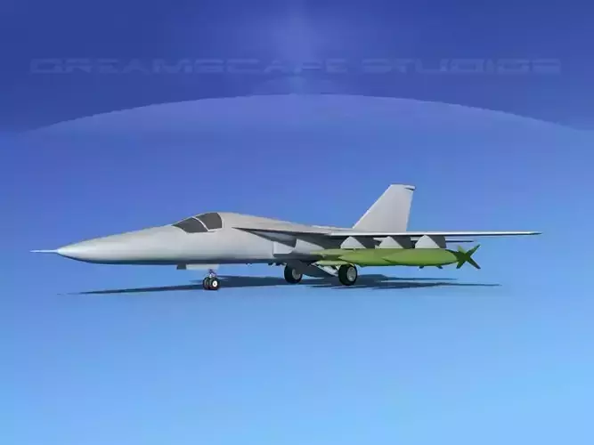 General Dynamics FB-111 Aardvark VBM Low-poly 3D model