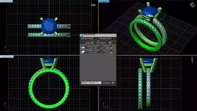 1471a engagement ring 3D print model