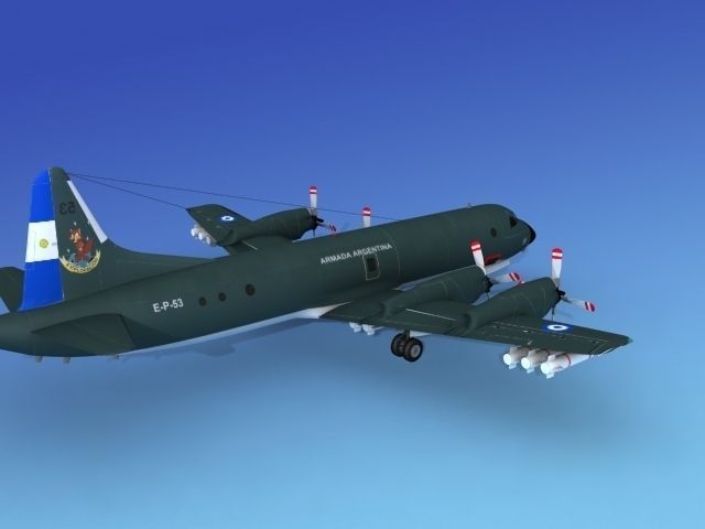 Lockheed P-3 Orion Argentina Hp 3D model_7