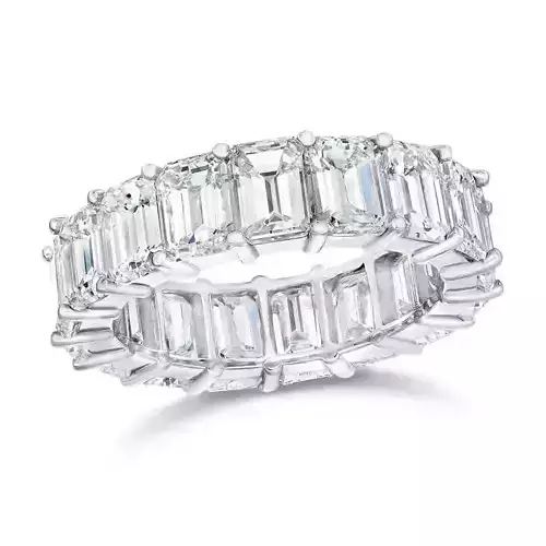 1460a emerald cut eternity ring 3D print model