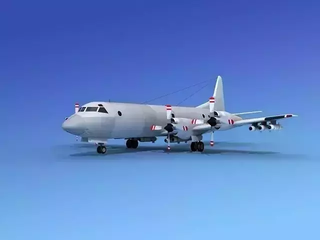 Lockheed P-3 Orion Bare Metal Hp 3D model