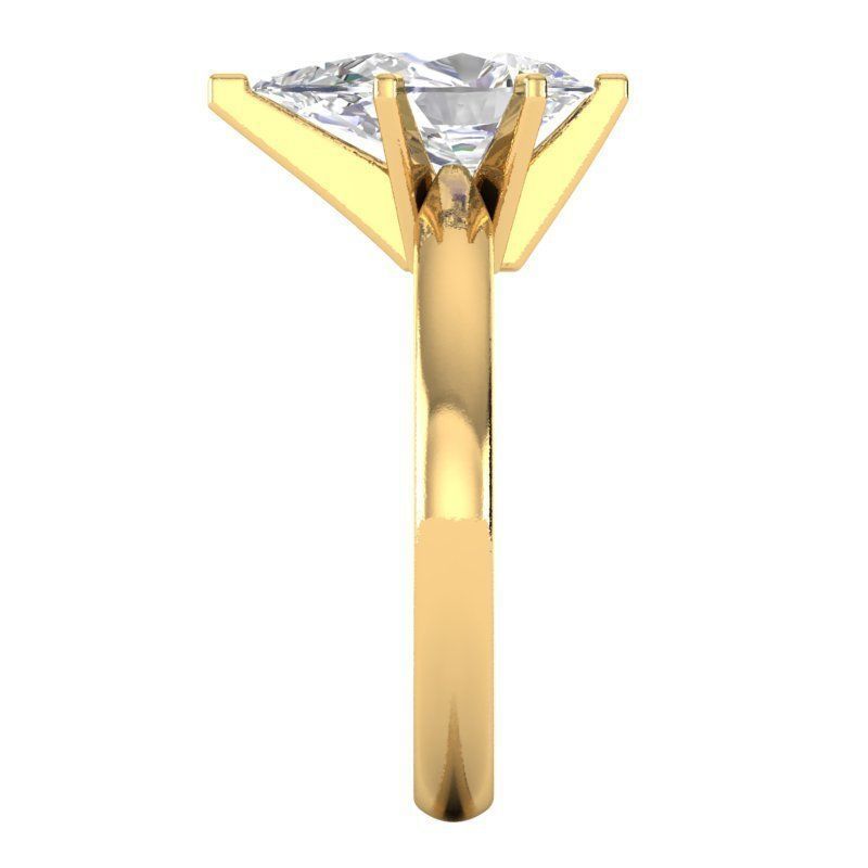 1450a pear shaped diamond engagement ring gold 3D print model_3