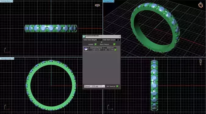 1444a ring being made 3D print model