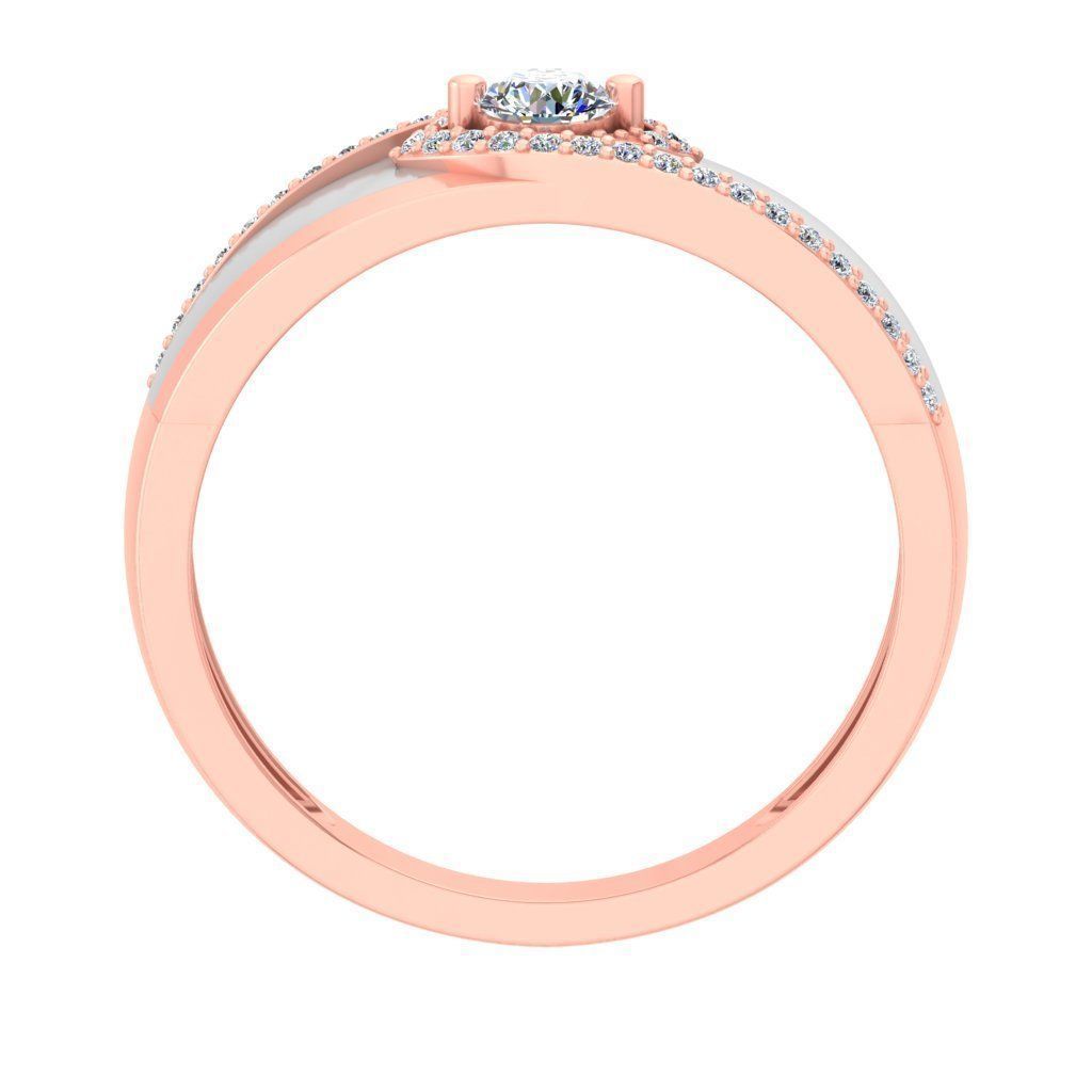 AL1ZE-C1-CB09-G two rose gold wedding rings with diamonds 3D print model_3