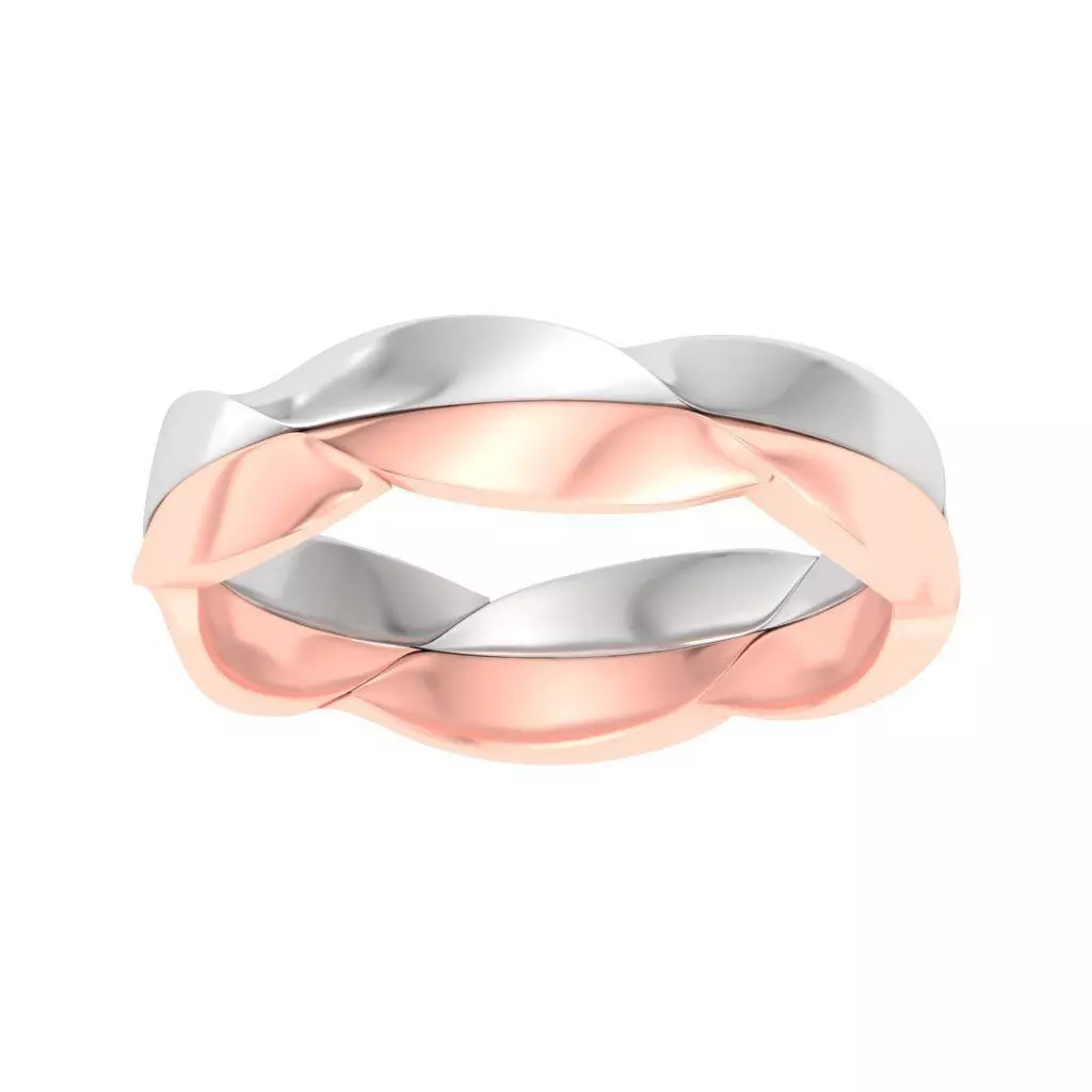 AL1ZE-C1-CB043-G twisted wedding band in rose and gold 3D print model_0
