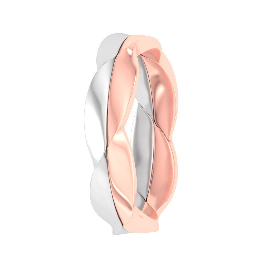 AL1ZE-C1-CB043-G twisted wedding band in rose and gold 3D print model_2