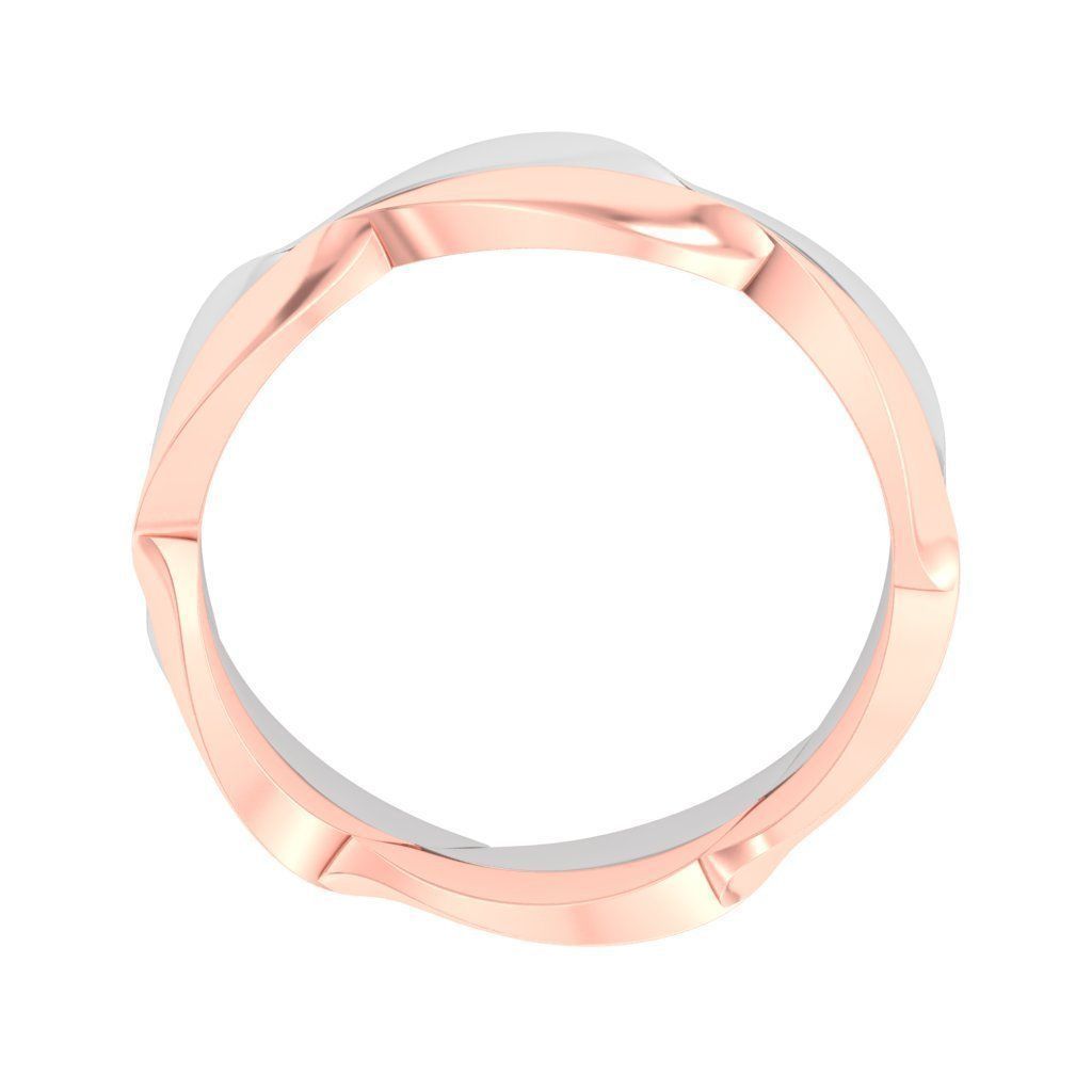 AL1ZE-C1-CB043-G twisted wedding band in rose and gold 3D print model_1