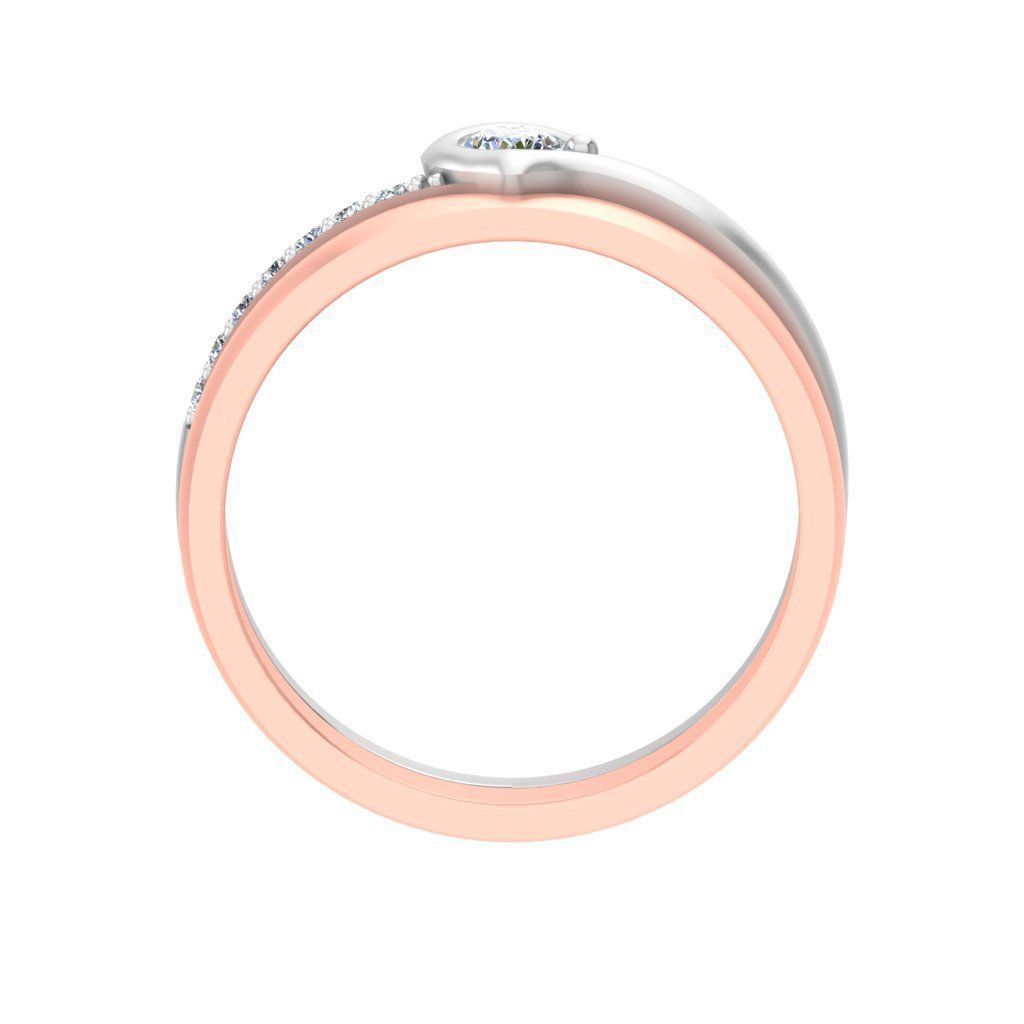 AL1ZE-C1-CB04-L two rose gold wedding rings with diamonds 3D print model_3