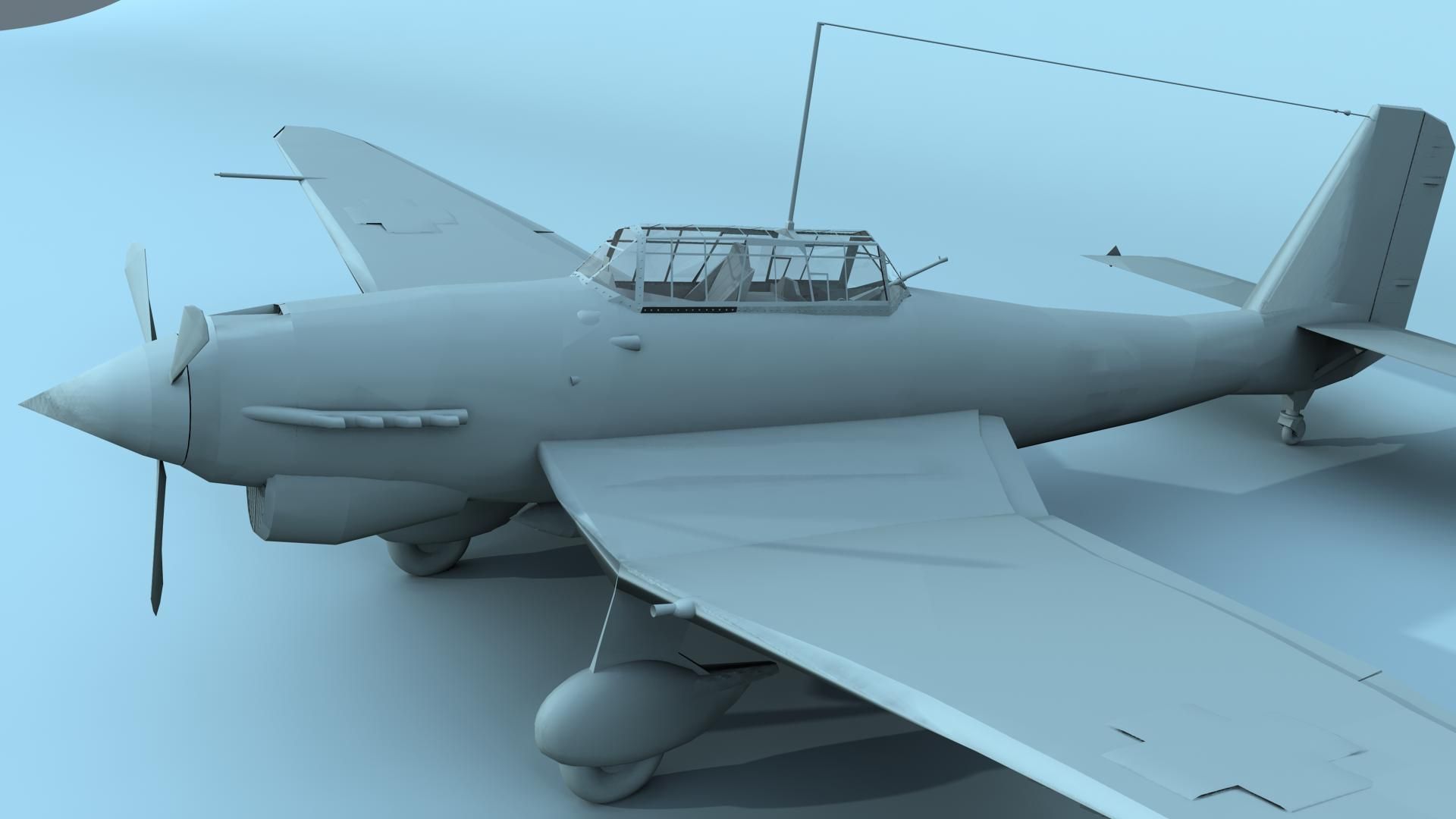 Junker Stuka 87 3D Model .fbx .ma .mb - CGTrader.com