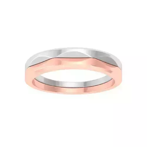 AL1ZE-C1-CB033 rose gold and gold wedding band 3D print model
